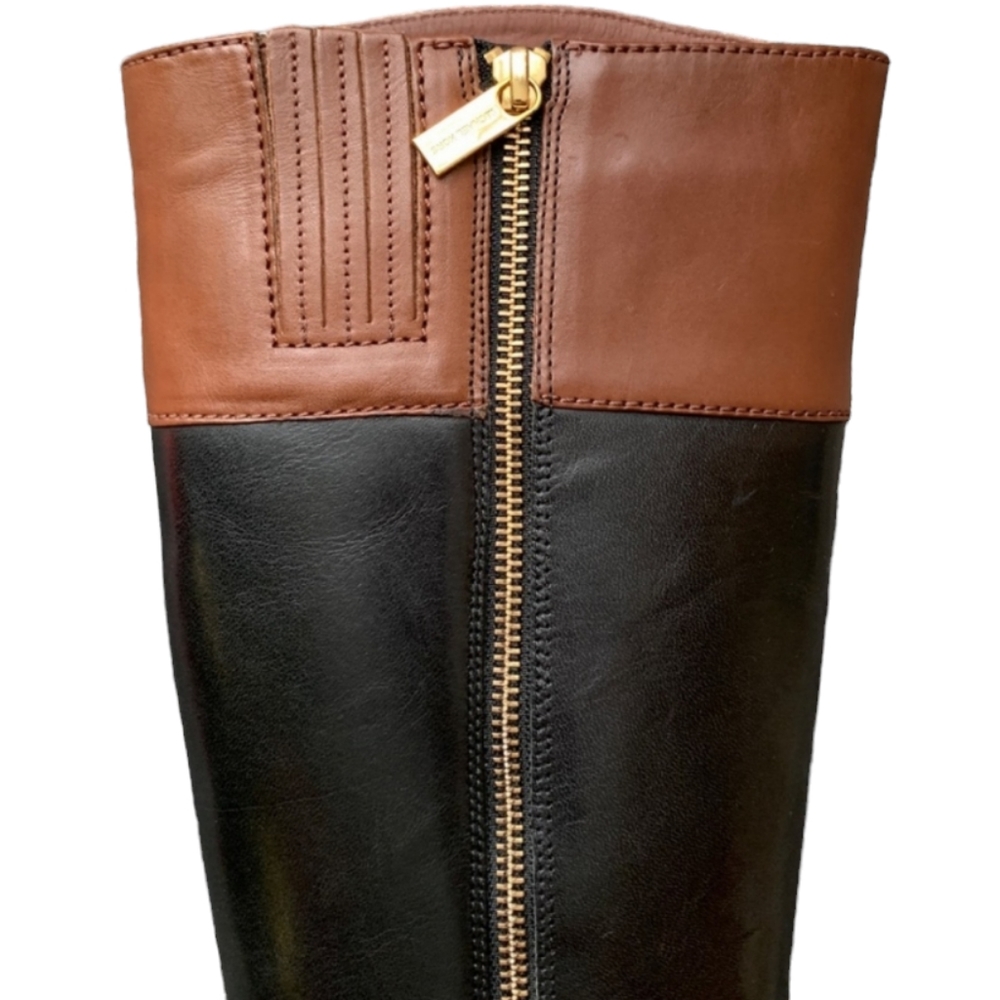 Michael Kors Fulton Harness Leather Riding Boots 6.5M - Picture 16 of 16